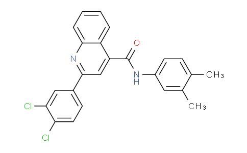 CAS No. 332157-46-7, 2-(3,4-Dichlorophenyl)-N-(3,4-dimethylphenyl)quinoline-4-carboxamide