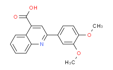CAS No. 133676-16-1, 2-(3,4-Dimethoxyphenyl)quinoline-4-carboxylic acid