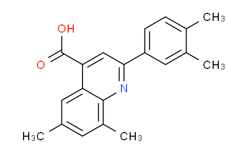 CAS No. 895967-54-1, 2-(3,4-Dimethylphenyl)-6,8-dimethylquinoline-4-carboxylic acid