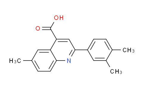 CAS No. 670232-64-1, 2-(3,4-Dimethylphenyl)-6-methylquinoline-4-carboxylic acid