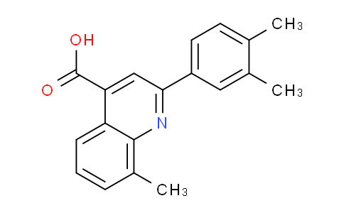 CAS No. 438229-29-9, 2-(3,4-Dimethylphenyl)-8-methylquinoline-4-carboxylic acid