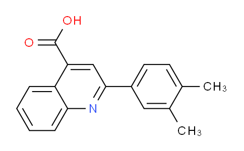 CAS No. 20389-06-4, 2-(3,4-Dimethylphenyl)quinoline-4-carboxylic acid