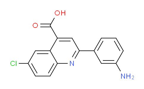 CAS No. 590359-91-4, 2-(3-Aminophenyl)-6-chloroquinoline-4-carboxylic acid