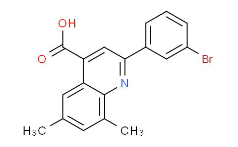 445260-10-6 | 2-(3-Bromophenyl)-6,8-dimethylquinoline-4-carboxylic acid