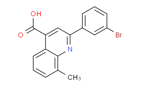 CAS No. 438229-60-8, 2-(3-Bromophenyl)-8-methylquinoline-4-carboxylic acid