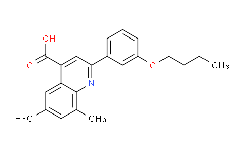 CAS No. 932841-33-3, 2-(3-Butoxyphenyl)-6,8-dimethylquinoline-4-carboxylic acid