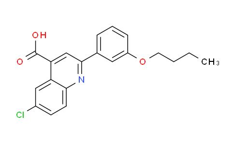 CAS No. 932841-45-7, 2-(3-Butoxyphenyl)-6-chloroquinoline-4-carboxylic acid