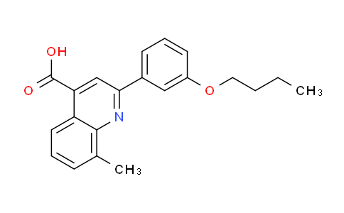 CAS No. 932928-78-4, 2-(3-Butoxyphenyl)-8-methylquinoline-4-carboxylic acid