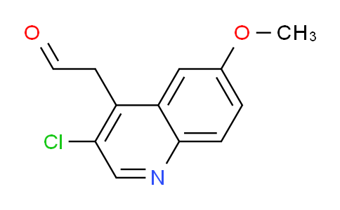 CAS No. 841303-01-3, 2-(3-Chloro-6-methoxyquinolin-4-yl)acetaldehyde