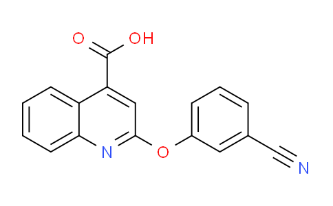 CAS No. 1255147-40-0, 2-(3-Cyanophenoxy)quinoline-4-carboxylic acid