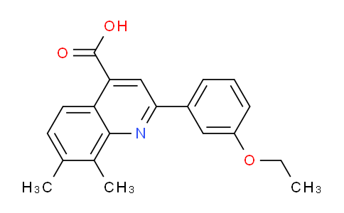 CAS No. 895967-47-2, 2-(3-Ethoxyphenyl)-7,8-dimethylquinoline-4-carboxylic acid