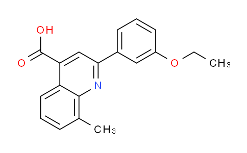 CAS No. 522620-92-4, 2-(3-Ethoxyphenyl)-8-methylquinoline-4-carboxylic acid