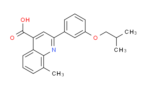 CAS No. 932796-07-1, 2-(3-Isobutoxyphenyl)-8-methylquinoline-4-carboxylic acid