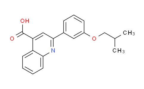 CAS No. 350997-45-4, 2-(3-Isobutoxyphenyl)quinoline-4-carboxylic acid
