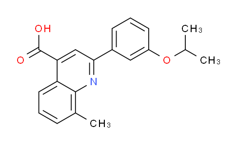 CAS No. 932841-21-9, 2-(3-Isopropoxyphenyl)-8-methylquinoline-4-carboxylic acid