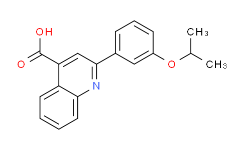 CAS No. 350989-59-2, 2-(3-Isopropoxyphenyl)quinoline-4-carboxylic acid