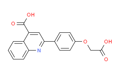 CAS No. 892218-38-1, 2-(4-(Carboxymethoxy)phenyl)quinoline-4-carboxylic acid