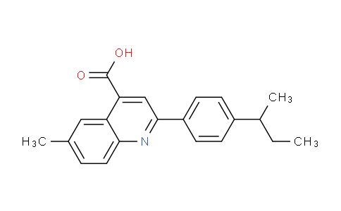 CAS No. 492442-13-4, 2-(4-(sec-Butyl)phenyl)-6-methylquinoline-4-carboxylic acid
