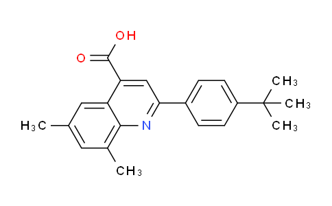 CAS No. 590356-79-9, 2-(4-(tert-Butyl)phenyl)-6,8-dimethylquinoline-4-carboxylic acid