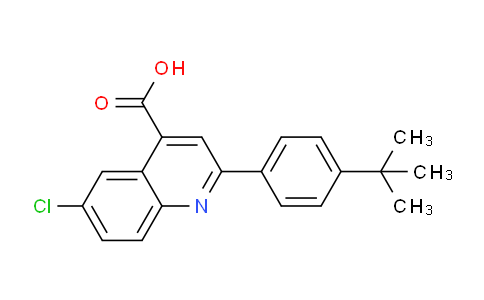 CAS No. 590355-49-0, 2-(4-(tert-Butyl)phenyl)-6-chloroquinoline-4-carboxylic acid