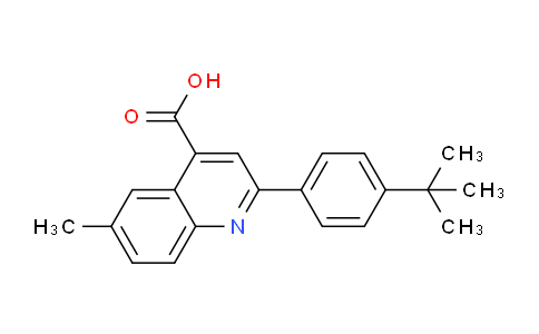 CAS No. 438219-50-2, 2-(4-(tert-Butyl)phenyl)-6-methylquinoline-4-carboxylic acid