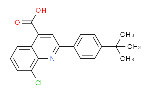 CAS No. 862710-11-0, 2-(4-(tert-Butyl)phenyl)-8-chloroquinoline-4-carboxylic acid