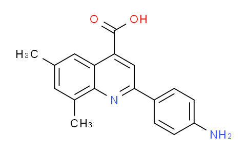 CAS No. 590357-65-6, 2-(4-Aminophenyl)-6,8-dimethylquinoline-4-carboxylic acid