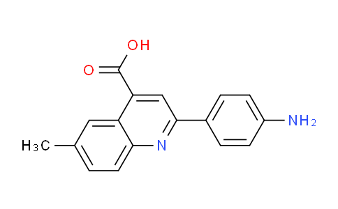 CAS No. 590357-67-8, 2-(4-Aminophenyl)-6-methylquinoline-4-carboxylic acid
