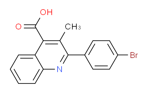 CAS No. 723252-42-4, 2-(4-Bromophenyl)-3-methylquinoline-4-carboxylic acid