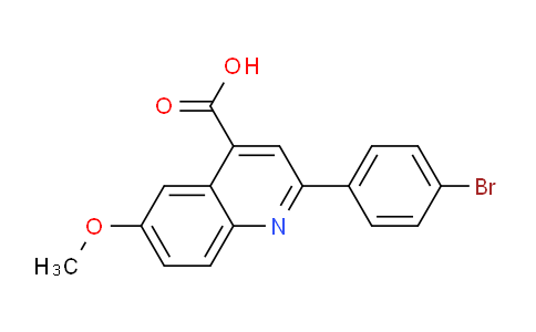 CAS No. 35181-24-9, 2-(4-Bromophenyl)-6-methoxyquinoline-4-carboxylic acid