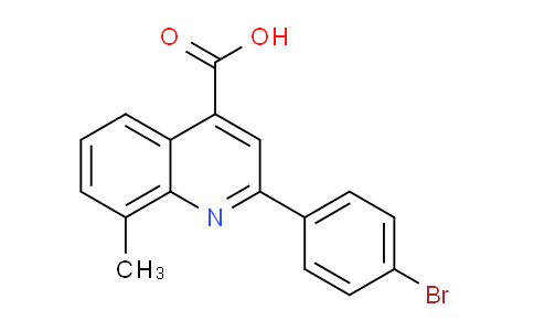 CAS No. 107027-44-1, 2-(4-Bromophenyl)-8-methylquinoline-4-carboxylic acid