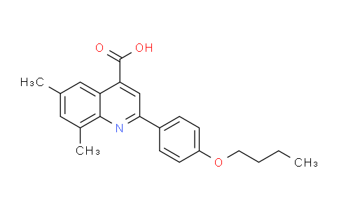 CAS No. 932796-15-1, 2-(4-Butoxyphenyl)-6,8-dimethylquinoline-4-carboxylic acid