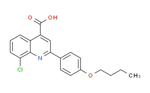 CAS No. 863185-06-2, 2-(4-Butoxyphenyl)-8-chloroquinoline-4-carboxylic acid