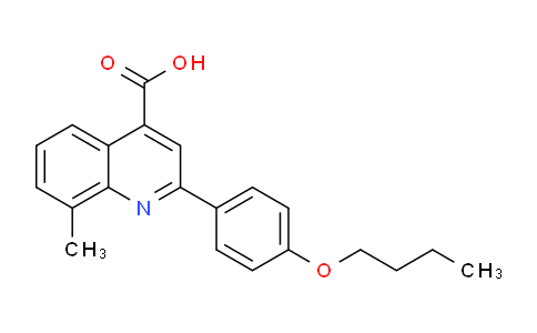 CAS No. 438231-93-7, 2-(4-Butoxyphenyl)-8-methylquinoline-4-carboxylic acid