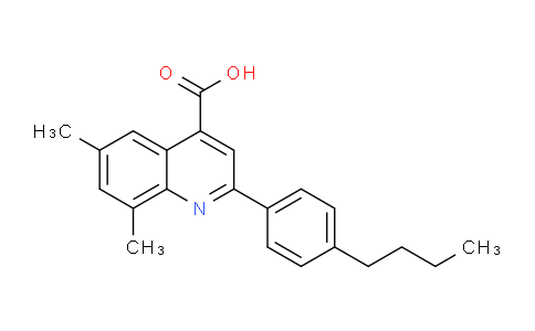 CAS No. 932886-61-8, 2-(4-Butylphenyl)-6,8-dimethylquinoline-4-carboxylic acid