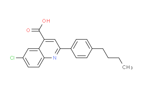 CAS No. 932841-37-7, 2-(4-Butylphenyl)-6-chloroquinoline-4-carboxylic acid