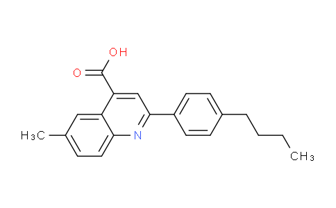 CAS No. 932841-17-3, 2-(4-Butylphenyl)-6-methylquinoline-4-carboxylic acid