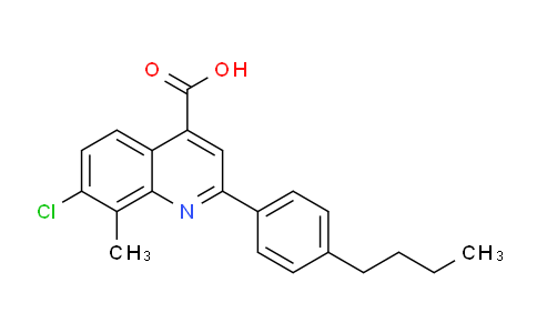 CAS No. 863182-54-1, 2-(4-Butylphenyl)-7-chloro-8-methylquinoline-4-carboxylic acid