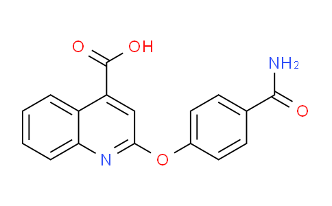 CAS No. 1255147-41-1, 2-(4-Carbamoylphenoxy)quinoline-4-carboxylic acid