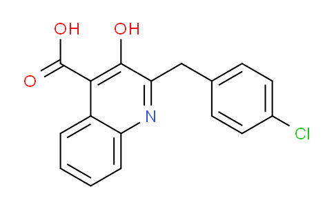 CAS No. 851519-97-6, 2-(4-Chlorobenzyl)-3-hydroxyquinoline-4-carboxylic acid