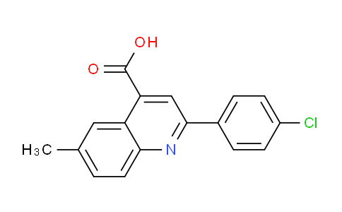 CAS No. 351332-56-4, 2-(4-Chlorophenyl)-6-methylquinoline-4-carboxylic acid