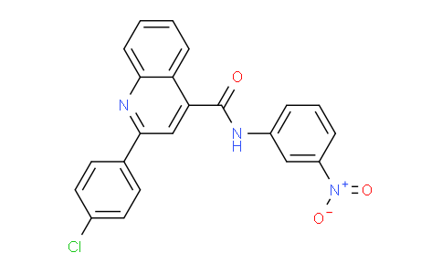 CAS No. 332157-42-3, 2-(4-Chlorophenyl)-N-(3-nitrophenyl)quinoline-4-carboxamide