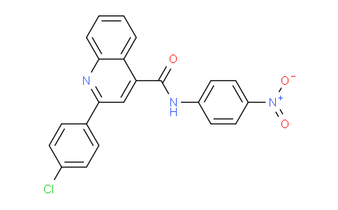 CAS No. 332157-08-1, 2-(4-Chlorophenyl)-N-(4-nitrophenyl)quinoline-4-carboxamide