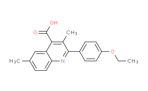 CAS No. 438218-83-8, 2-(4-Ethoxyphenyl)-3,6-dimethylquinoline-4-carboxylic acid