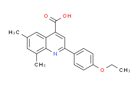 CAS No. 438230-44-5, 2-(4-Ethoxyphenyl)-6,8-dimethylquinoline-4-carboxylic acid