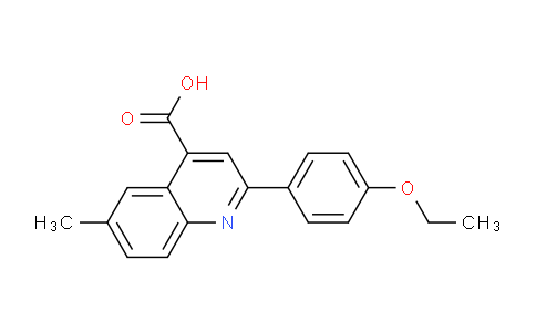 CAS No. 438221-64-8, 2-(4-Ethoxyphenyl)-6-methylquinoline-4-carboxylic acid