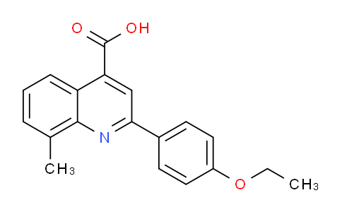 CAS No. 438229-42-6, 2-(4-Ethoxyphenyl)-8-methylquinoline-4-carboxylic acid