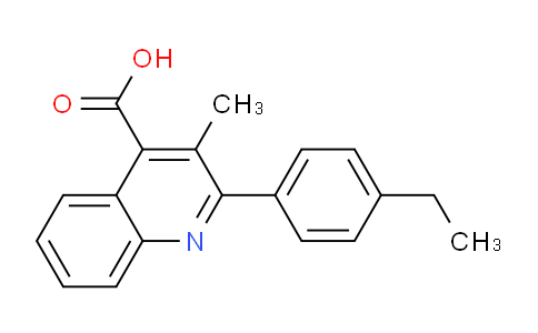CAS No. 350997-48-7, 2-(4-Ethylphenyl)-3-methylquinoline-4-carboxylic acid