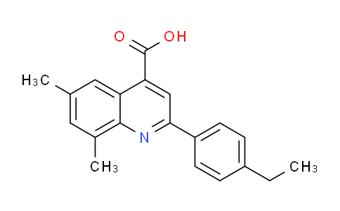 CAS No. 438229-21-1, 2-(4-Ethylphenyl)-6,8-dimethylquinoline-4-carboxylic acid