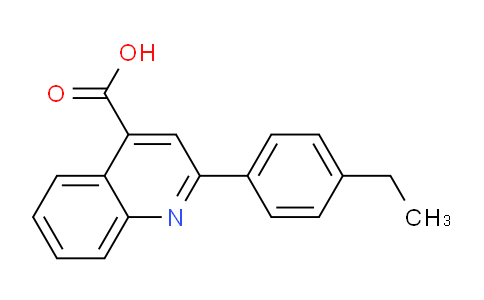 CAS No. 301320-96-7, 2-(4-Ethylphenyl)quinoline-4-carboxylic acid